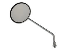 Mirror round M8 chrome left side (with E4 mark)