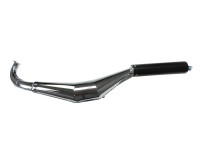 Exhaust Puch Maxi / E50 28mm Simonini chrome with carbon silencer