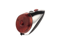 Taillight Spanninga Nr. 9 XB Retro LED chrome / black battery powered