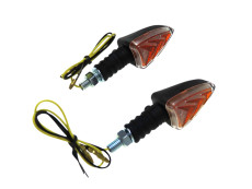 Indicator universal LED model arrow black set 