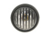 Headlight round 165mm halogen 12V 35W matt black with grill thumb extra