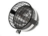 Headlight round 130mm Maxi black with chrome with grill thumb extra