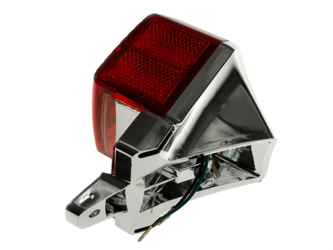 Taillight Puch Maxi / Pearly style big model with brake light chrome product