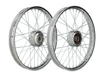 17 inch spoke wheel 17x1.40 chrome set Puch Maxi S / N A-quality