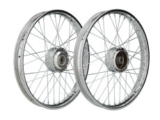 17 inch spoke wheel 17x1.40 chrome set Puch Maxi S / N A-quality