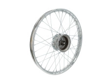 19 inch spoke wheel Puch MV / VS / MS front wheel 19x1.20 chrome A-quality