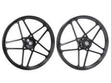 17 inch Fast Arrow Grimeca 5 star wheel 17x1.35 Hercules Prima black (set)