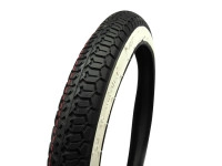 16 inch 2.25x16 Sava / Mitas B8 tire whitewall street profile